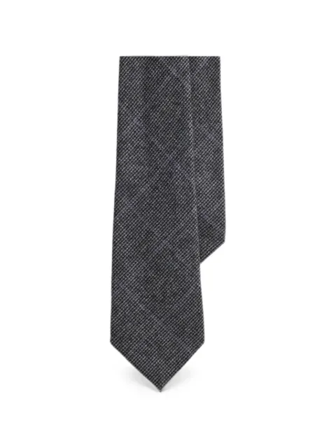 Ralph Lauren Purple Label check wool-blend tie Grey 791P24124
