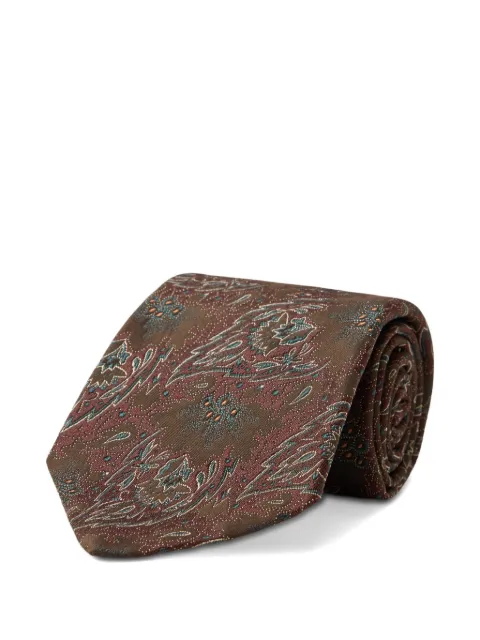 Ralph Lauren RRL paisley-jacquard tie Brown 782P14654