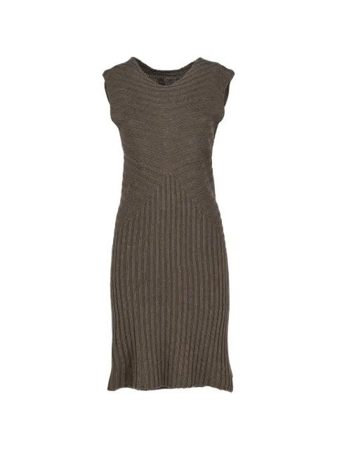 Rick Owens Vintage ribbed-knit mini dress Brown B151013