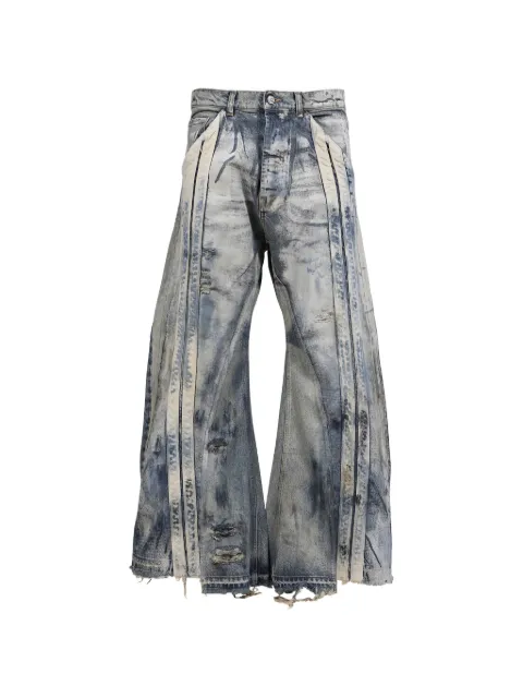 RRR123 Apocrypha He Rose 2 distressed-effect panelled jeans Blue APC2PA54