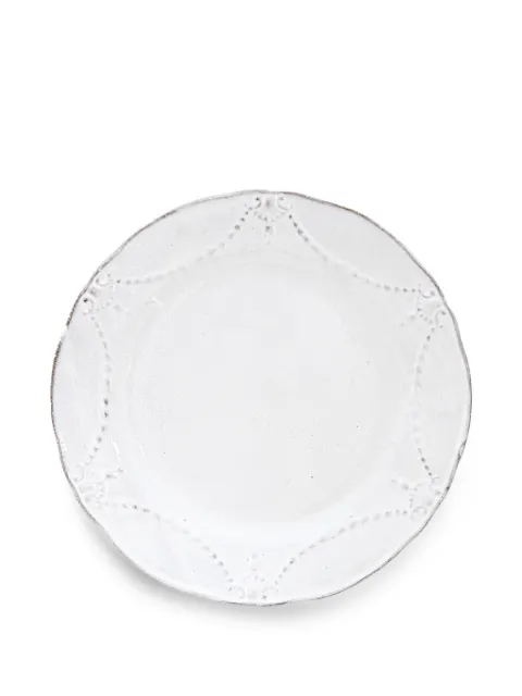 Astier De Villatte Cambridge dinner plate White ASPCMB1