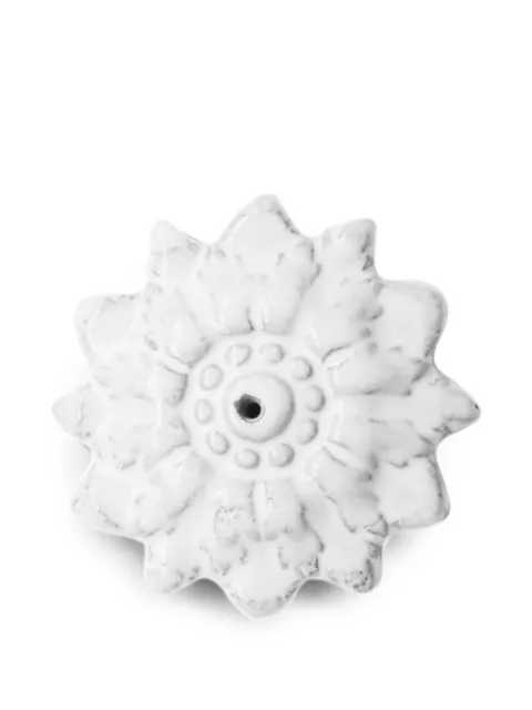 Astier De Villatte Emilie floral-motif incense holder White ENCEML13