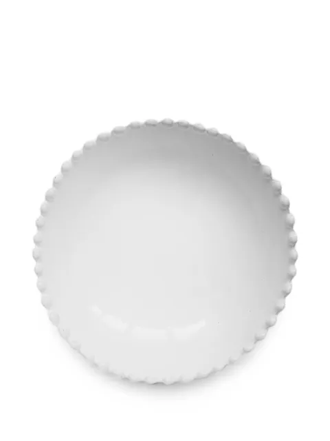 Astier De Villatte Adélaïde bobble-trim soup plate White ASCADL2