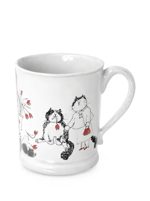 Astier De Villatte Grace 'Naughty Jimi' mug White TSSGRC01