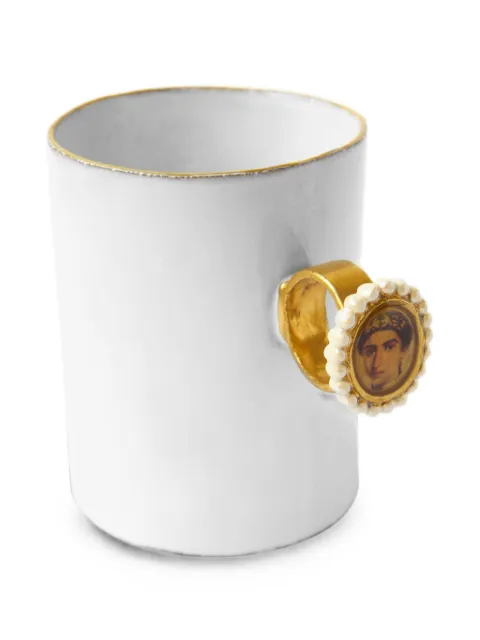 Astier De Villatte Fayum Portrait of Lady Ring cup White TSSSRN131
