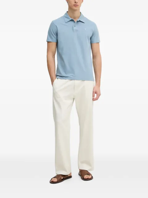 Trussardi logo-embroidered short-sleeve polo shirt Blue G5098000140N