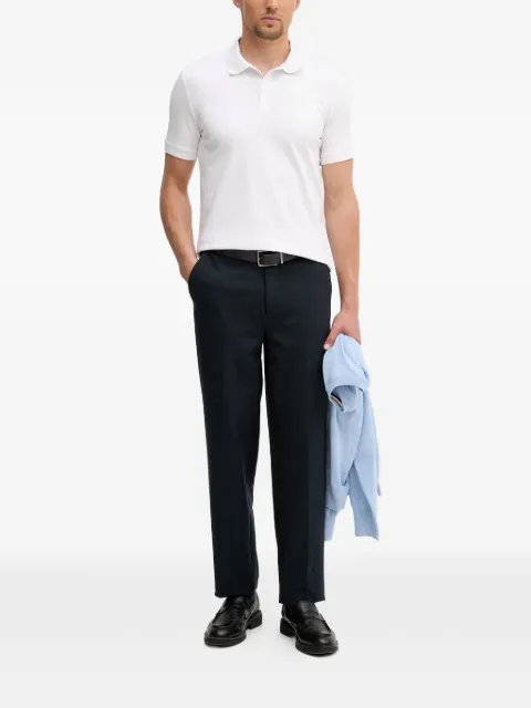 Trussardi logo-embroidered polo shirt White G5008000124N