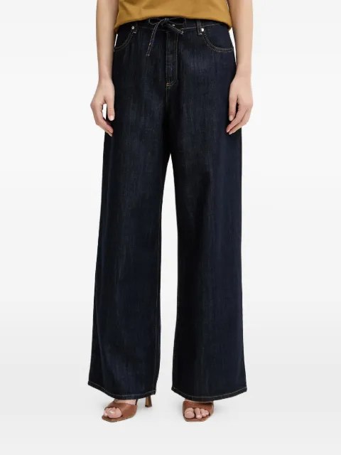 Trussardi drawstring wide-leg jeans Blue P4569100361N