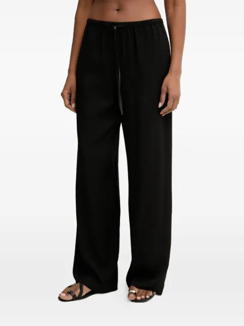 Trussardi drawstring elasticated-waist trousers Black P271A002361N
