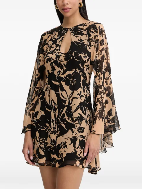 SIMONA CORSELLINI floral-print open-back dress Neutrals P26CPAB03401