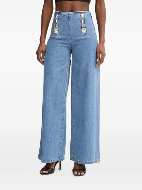 SIMONA CORSELLINI button-embellished jeans Blue P26CPPAT0201