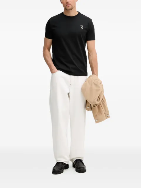 Trussardi logo-print T-shirt Black G0568000127N