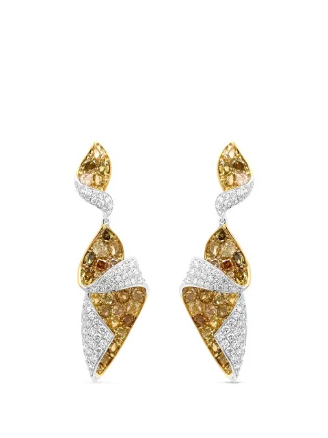 HYT Jewelry diamond drop earrings Gold E385HR