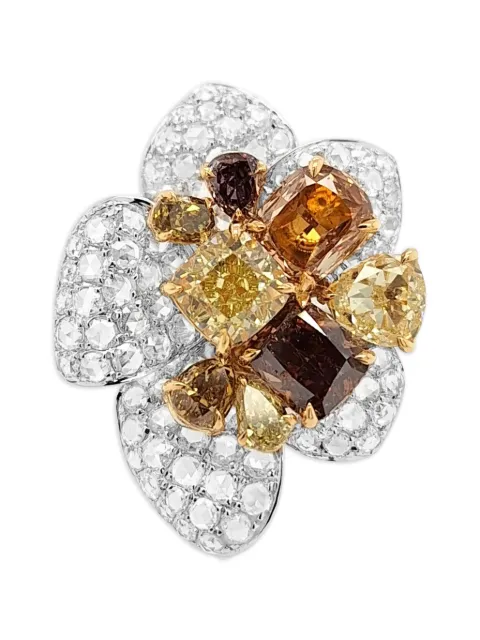HYT Jewelry cocktail diamond ring Silver R1096HR