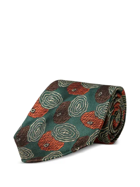 Ralph Lauren RRL jacquard-woven silk tie Green 782P14660