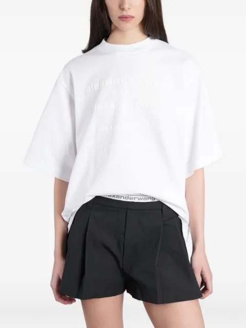 Alexander Wang embossed logo-print T-shirt White UCC3261924