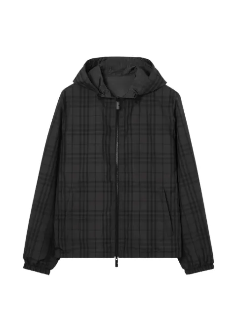 Burberry reversible Check Newport hooded jacket Grey 8127765