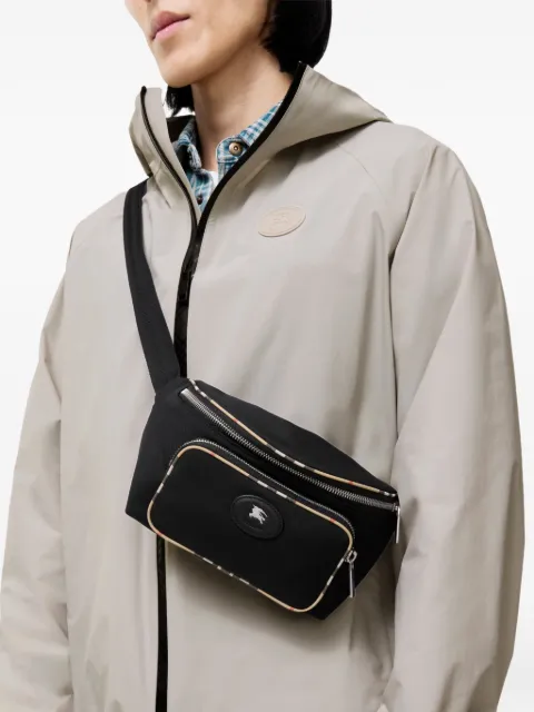 Burberry Check-trim belt bag Black 8127568