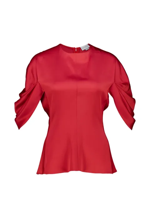 Stella McCartney draped-sleeve blouse Red 6T03063FU302