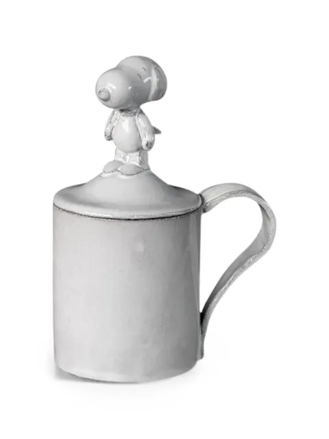 Astier De Villatte Snoopy-lid ceramic mug White TSSSNPY1