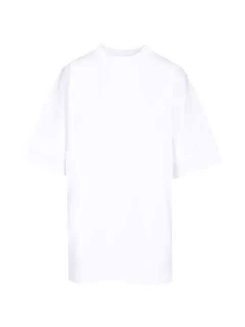 Alaïa layered side-slit T-shirt White AA9I0025J103C