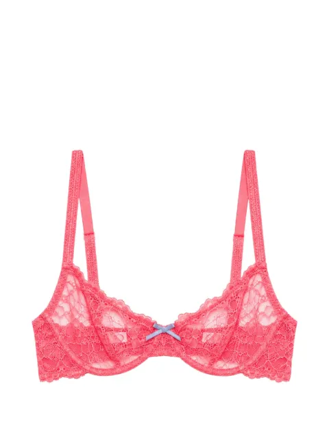 Fleur Du Mal Bianca lace balconette bra Pink BR04901020