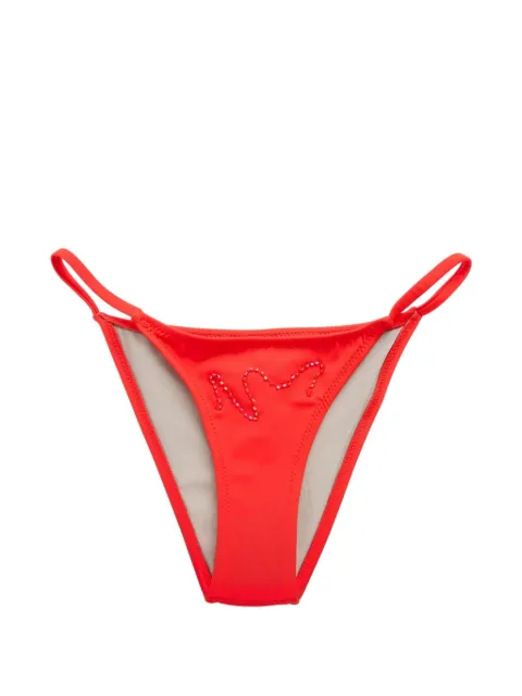 Paloma Wool bead-embellished bikini bottoms Red UV6912