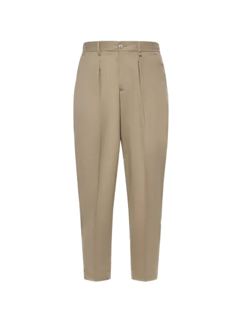 Giuliano Galiano Korb pleated wool trousers Brown KORBSABBIA