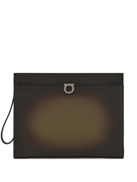 Ferragamo Gancini pouch Green 795805