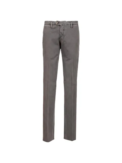 Al Duca D’Aosta 1902 drill-texture cotton trousers Grey LIBECCIOPRINCIPE6026