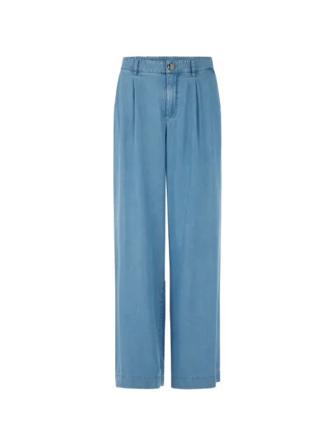 MARCCAIN Wichita ‘Rethink Together’ pleated wide-leg jeans Blue AC8219D63