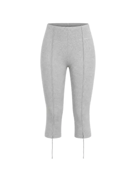 VETEMENTS drawstring-hem cropped trousers Grey WE76SP517G
