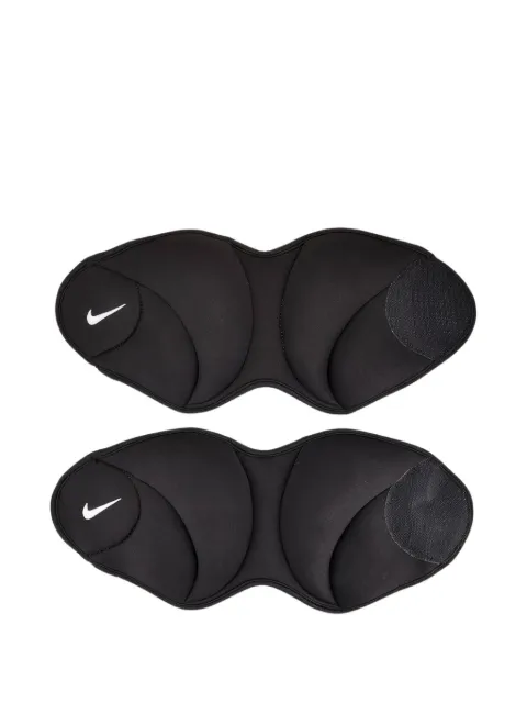 Nike touch-strap embroidered-logo ankle weights (set of two) Black N1000815