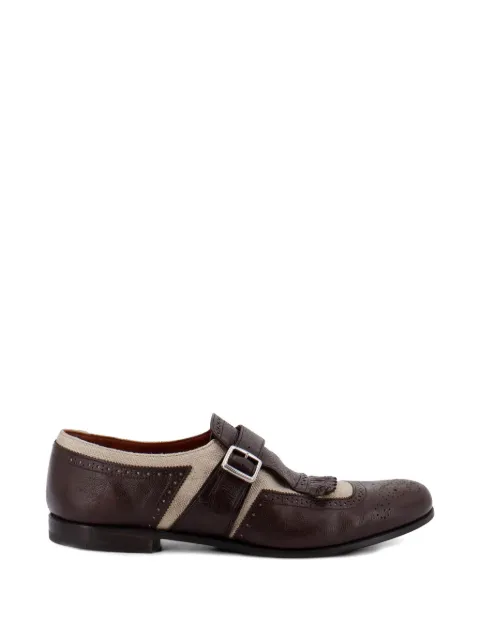 Church's buckle-fastening fringed-detail monk shoes Brown EOB1079QGF0XZE