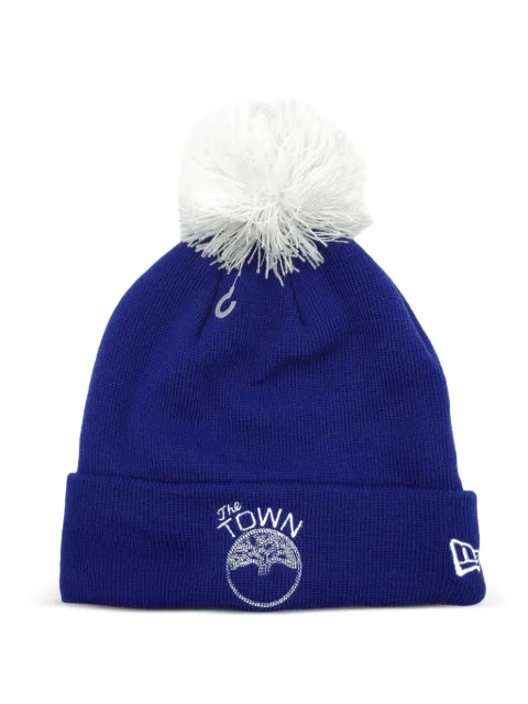 NEW ERA CAP Golden State Warriors pom-pom beanie hat Blue NE672