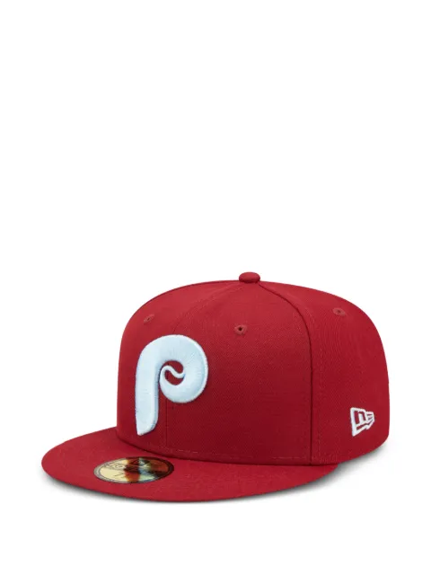 NEW ERA CAP 59FIFTY Philadelphia Phillies fitted cap hat Red NE814