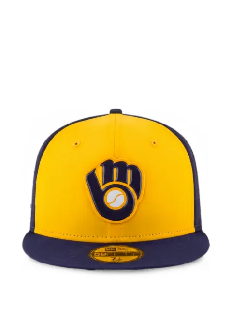 NEW ERA CAP 59FIFTY Milwaukee Brewers baseball cap Yellow NE654