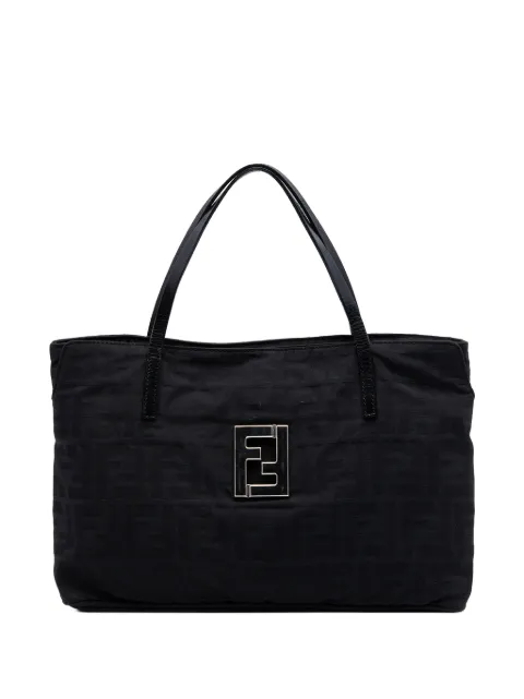 Fendi Pre-Owned 20th Century Zucca Nylon handbag Black YC4MJ0IYWKMFCD22