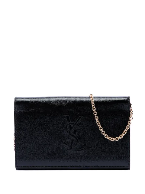 Saint Laurent Pre-Owned 20th Century Crinkled Calfskin Belle de Jour Chain Clutch shoulder bag Black L7BMJESVKVZM1WV3