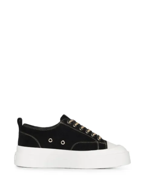Manière De Voir Vienna contrast-stitch sneakers Black WMNF018