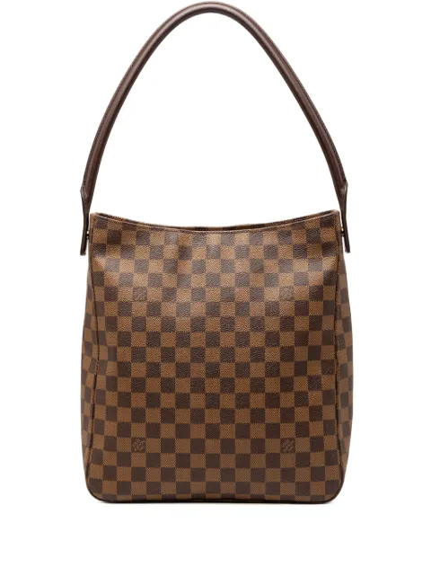 Louis Vuitton Pre-Owned 2001 Damier Ebene Looping GM tote bag Brown 3Z9DWQWFV1PVX31Y