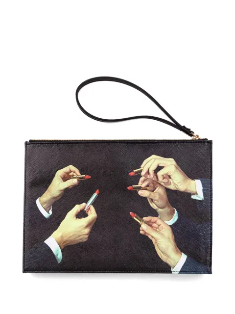Seletti Lipstick Toiletpaper pouch Black 24302583