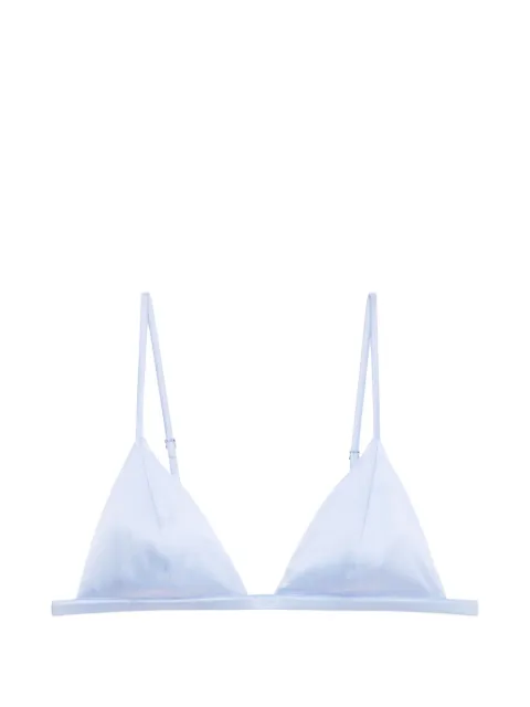 Fleur Du Mal Luxe triangle bra Blue BR0092612