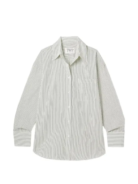 TWP Big Joe striped shirt Neutrals U550045W575
