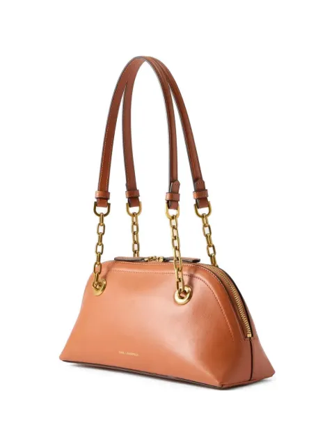 Karl Lagerfeld small K/Autograph logo-plaque shoulder bag Brown B2W300392HK