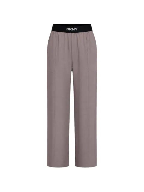 DKNY elasticated wide-leg trousers Grey DP6P3645