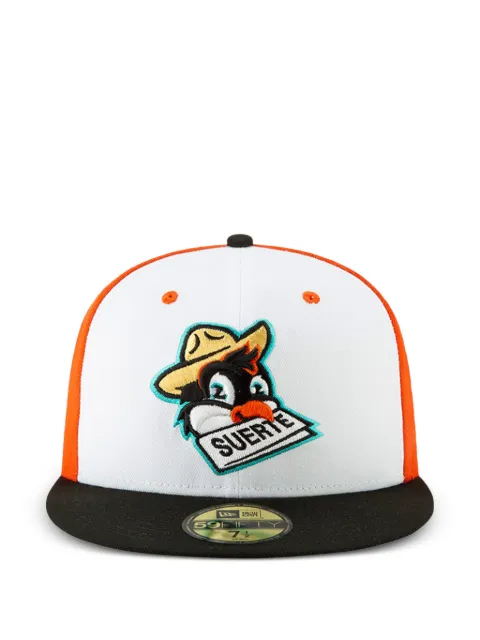 NEW ERA CAP 59FIFTY Norfolk Tides 'Copa de la Diversion' Pajaritos De Norfolk Fitted cap Orange NE720