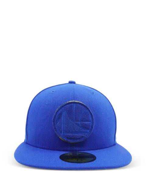 NEW ERA CAP 59FIFTY Golden State Warriors Suede Patcher Fitted Hat "Blue" Blue NE1150
