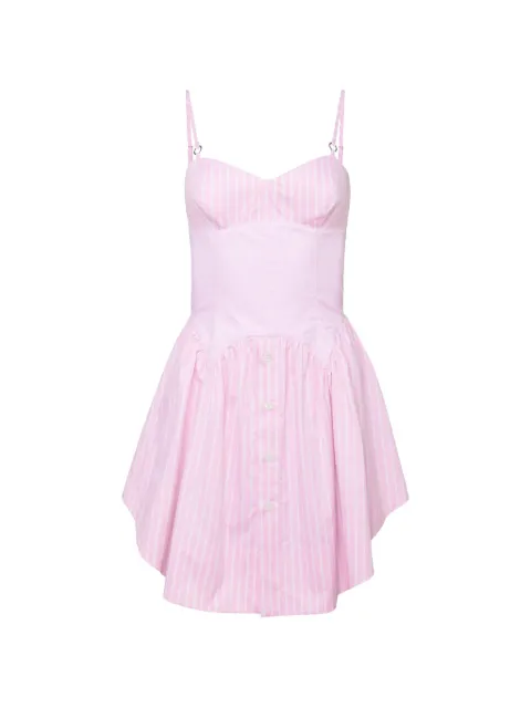 Fleur Du Mal corset-effect mini dress Pink DR07671142