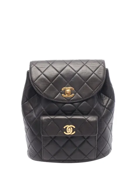 CHANEL Pre-Owned 1994-1996 Medium Duma backpack Black 9TDOHN8YYFF5H3WW